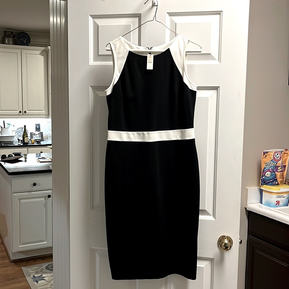 NWT Talbots black and white dress